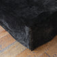 Solid Black Plush Velvet Bed Skirt, Queen
