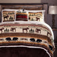 Hinterland Rustic Cabin 4-Piece Plush Sherpa Bedding Set, Twin