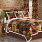 Patchwork Lodge Rustic Cabin 3-Piece Plush Sherpa Bedding Set, Twin