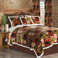 Patchwork Lodge Rustic Cabin 4-Piece Plush Sherpa Bedding Set, Queen