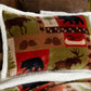 Patchwork Lodge Rustic Cabin 4-Piece Plush Sherpa Bedding Set, Queen