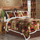 Patchwork Lodge Rustic Cabin 4-Piece Plush Sherpa Bedding Set, King