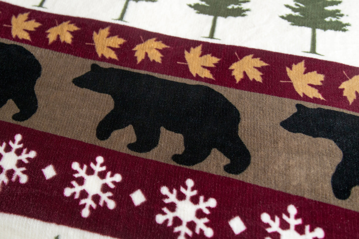 Tall Pine Rustic Cabin 3-Piece Plush Sherpa Bedding Set, Twin