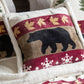 Tall Pine Rustic Cabin 3-Piece Plush Sherpa Bedding Set, Twin