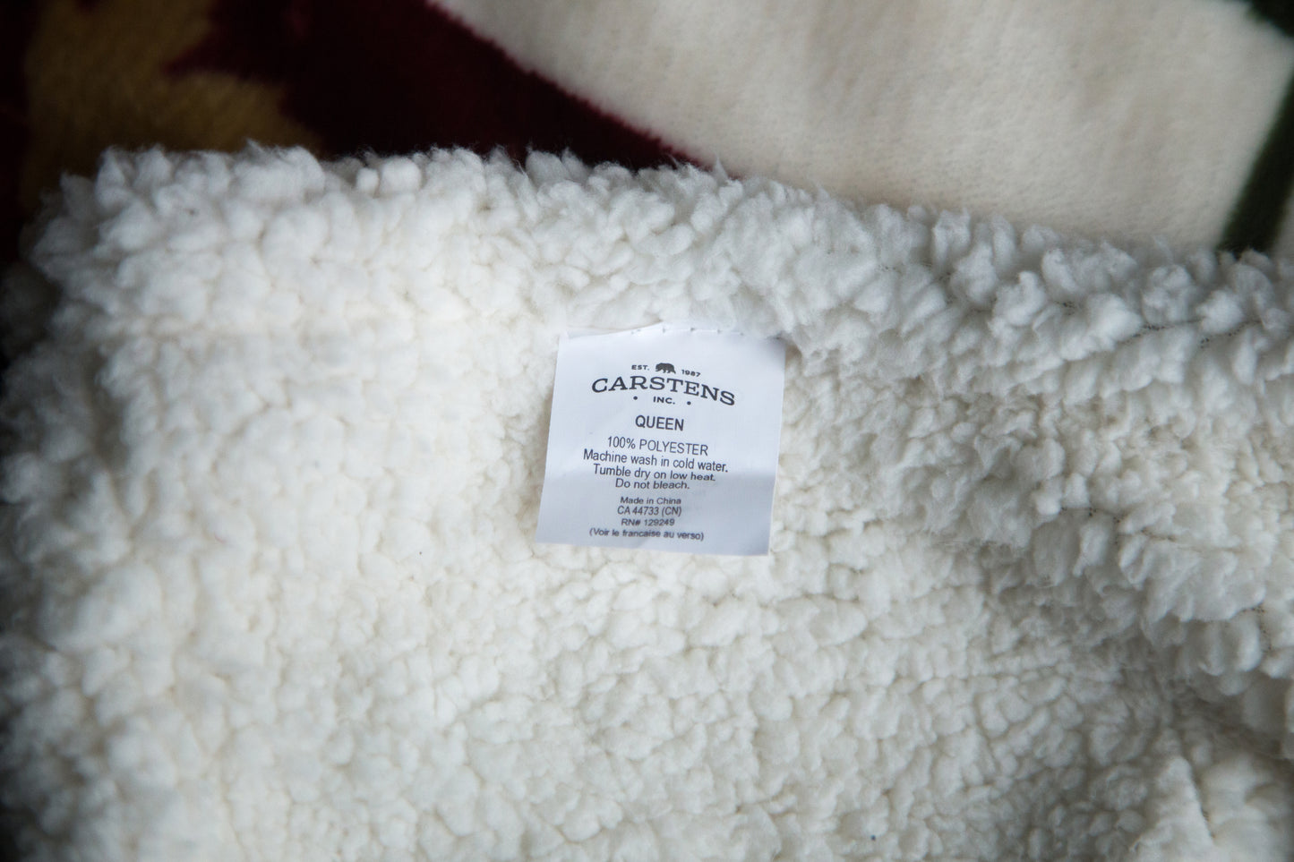 Tall Pine Rustic Cabin 3-Piece Plush Sherpa Bedding Set, Twin