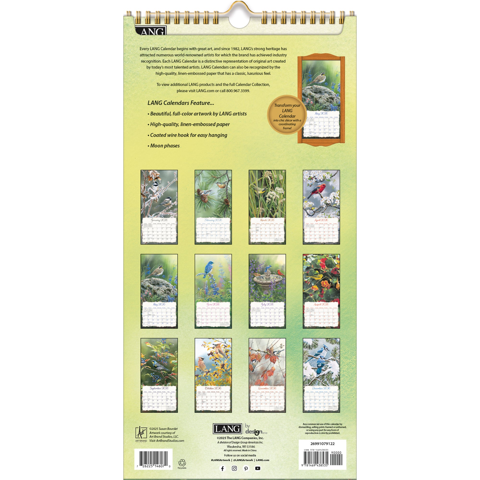 Songbirds™ - 2026 Vertical Wall Calendar Wall Calendar from Wild Wings