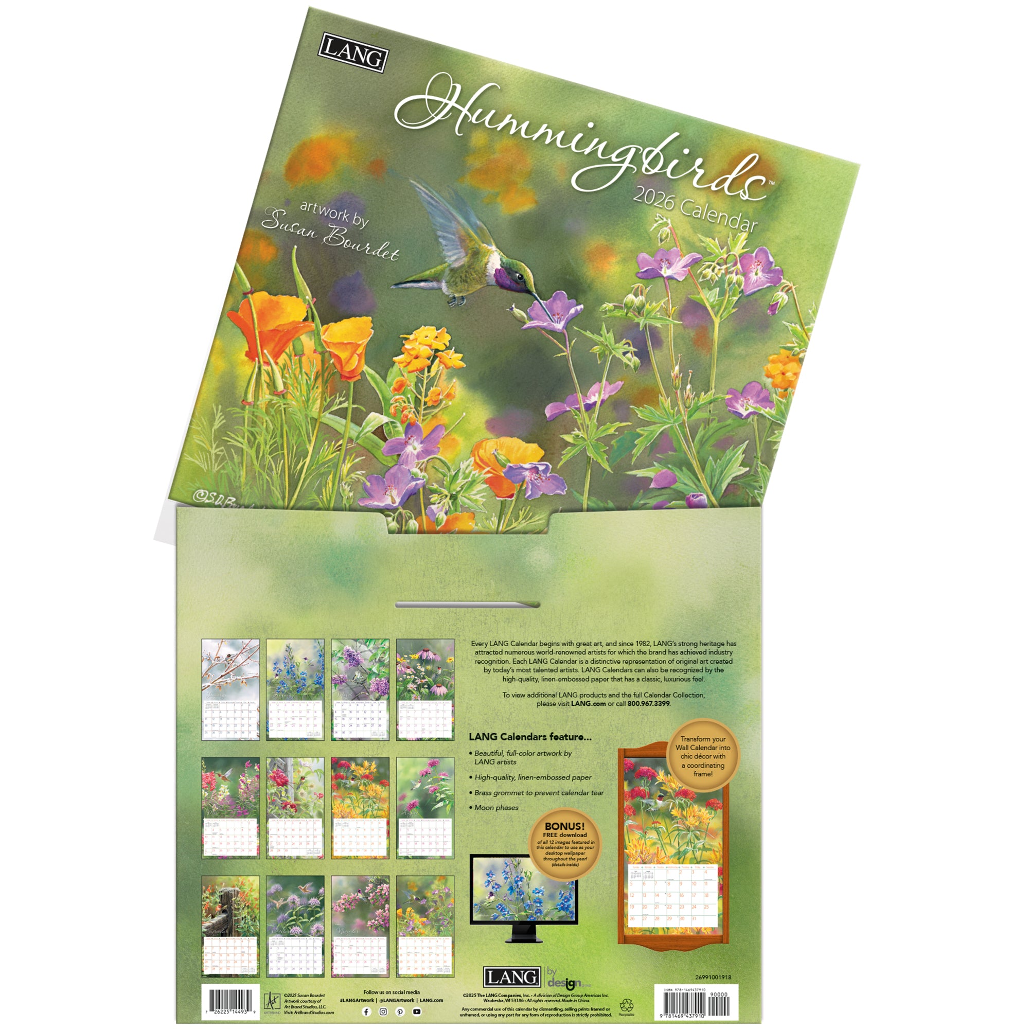 Hummingbirds - 2026 Wall Calendar Wall Calendar from Wild Wings
