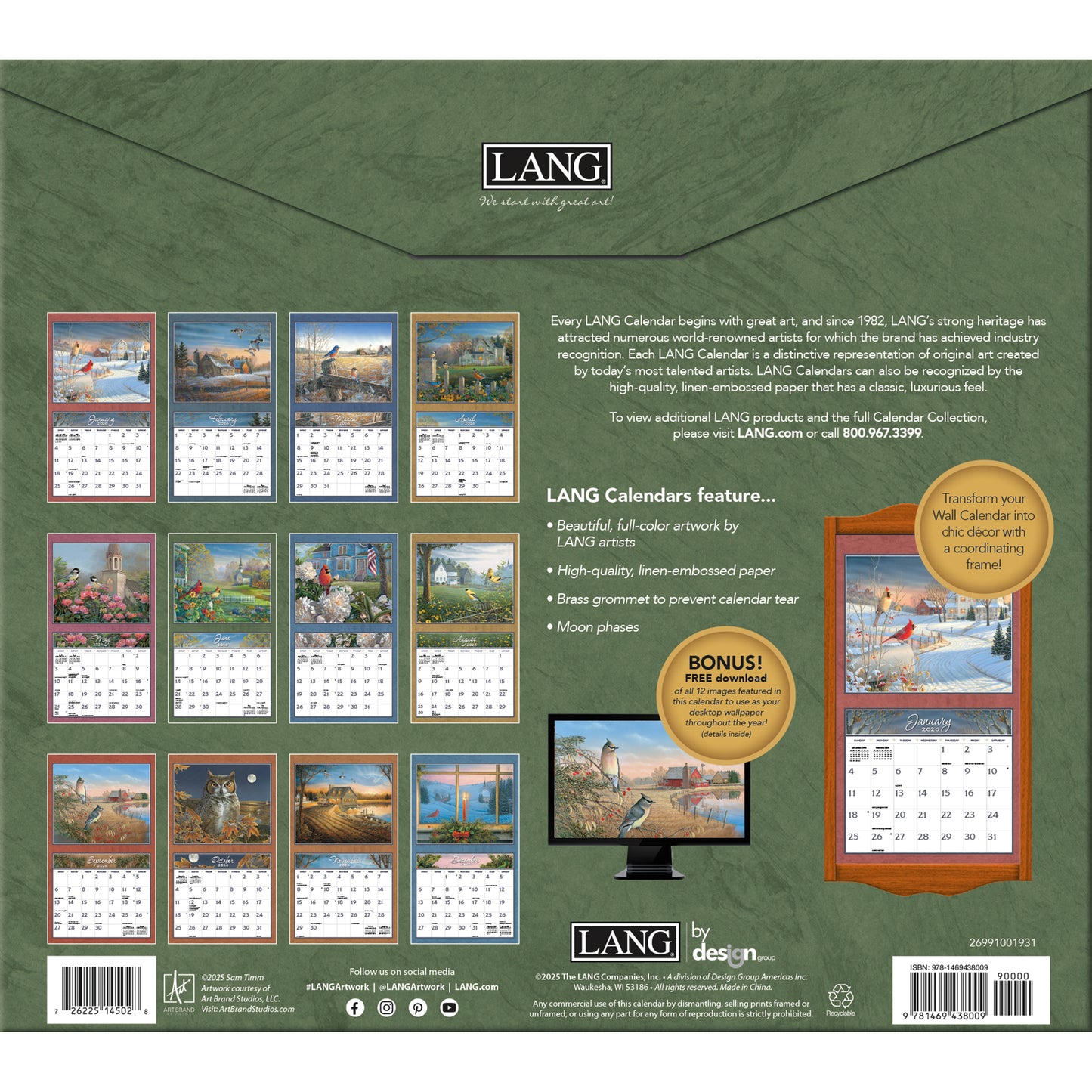 Meadowland - 2026 Wall Calendar