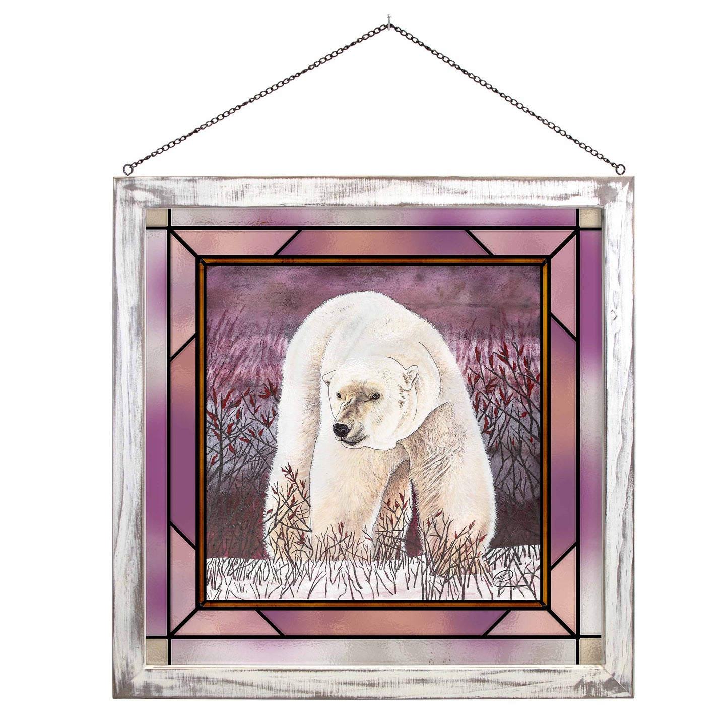 Purple Polar - Stained Glass Art