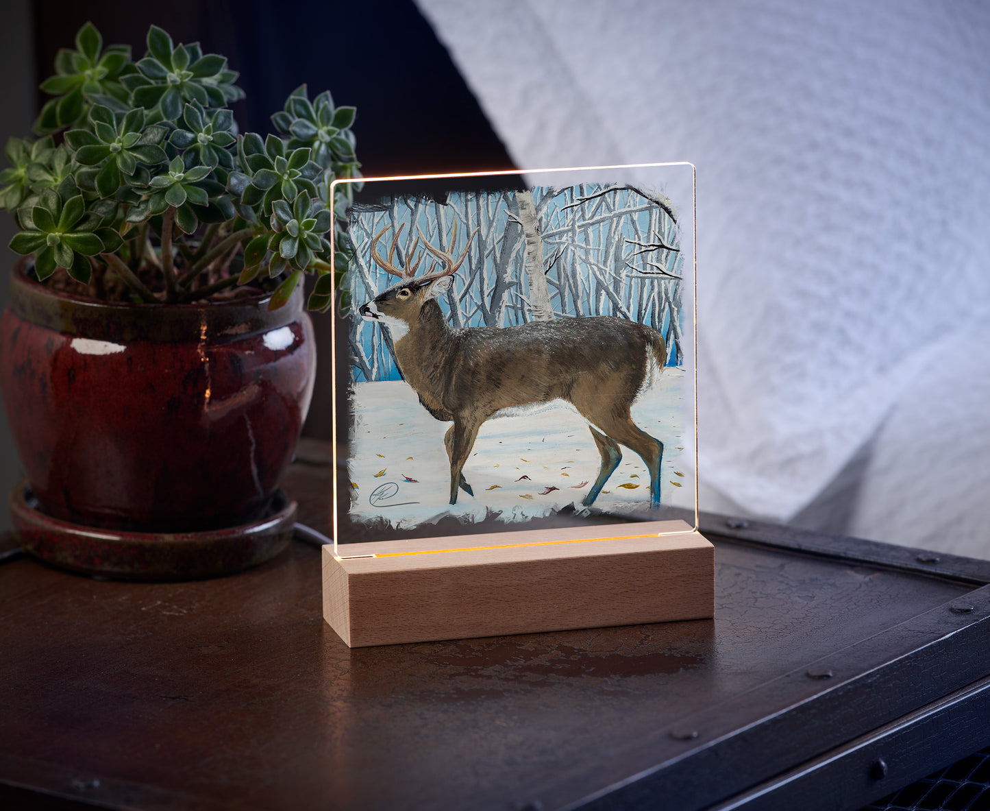 Peaceful Winter - Acrylic Night Light