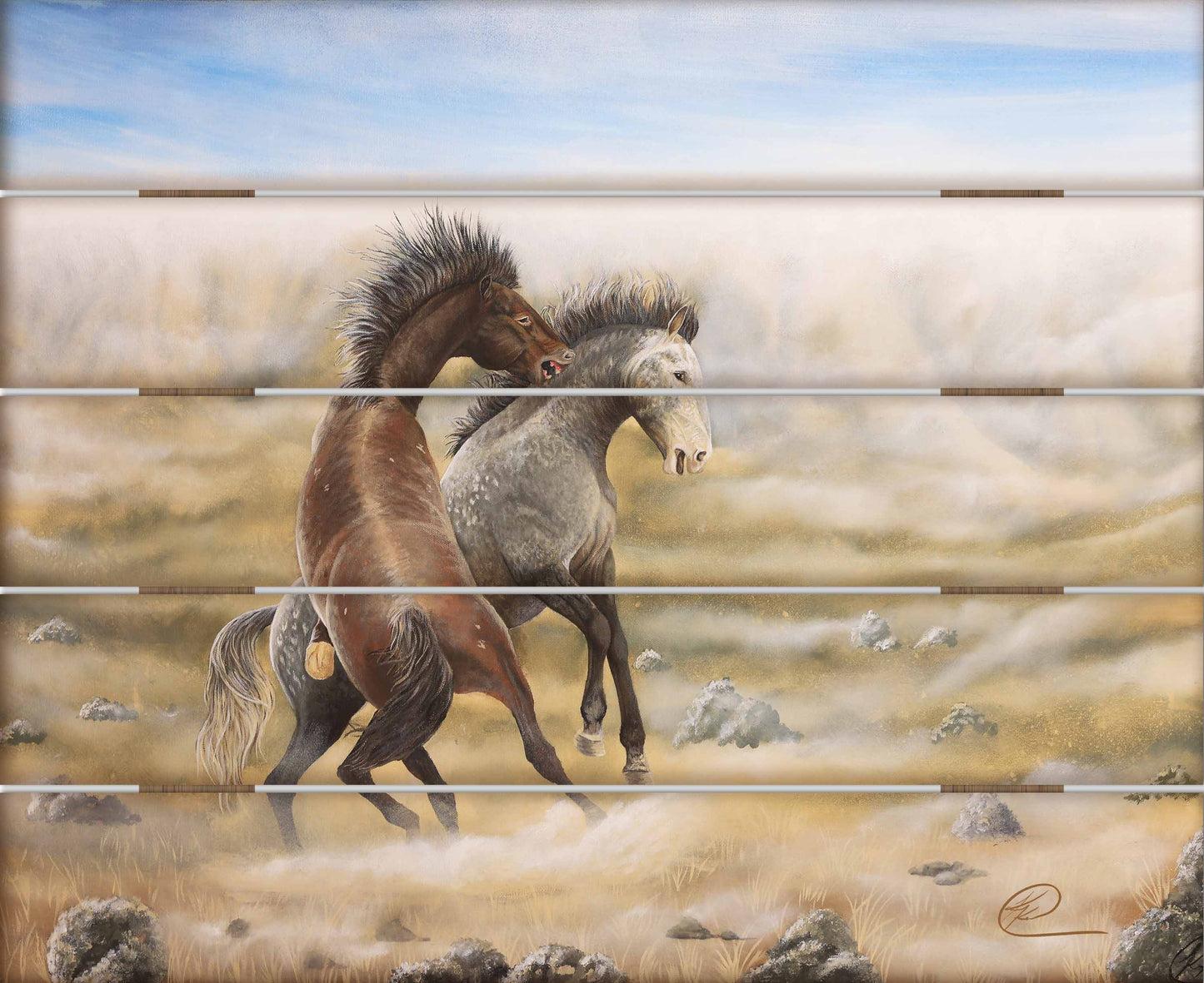 Dusty Tussel - 18" x 22" Pallet Wall Art