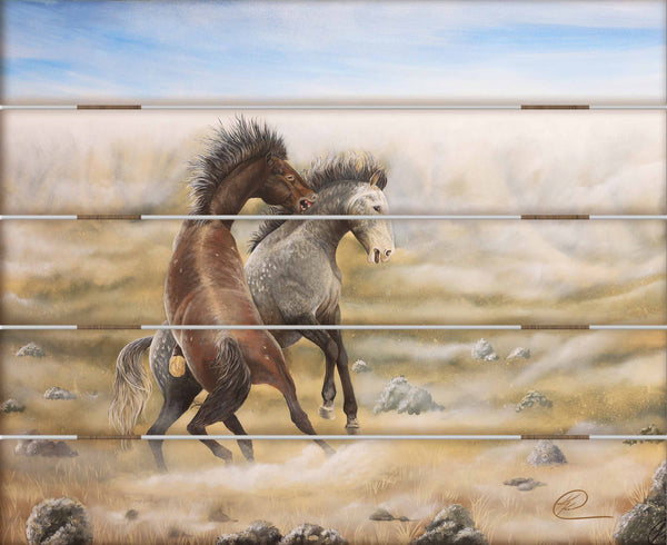 Dusty Tussel - 18" x 22" Pallet Wall Art