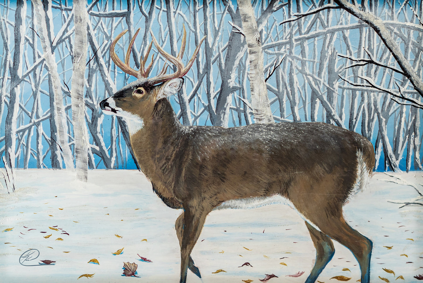 Peaceful Winter - 12" x 18" Wood Sign