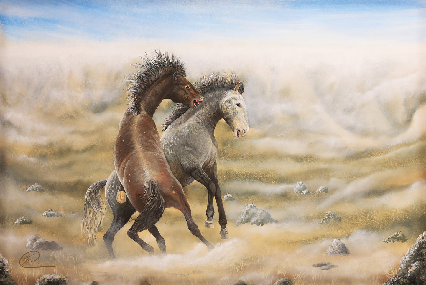 Dusty Tussel - 12" x 18" Wood Sign