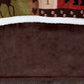 Solid Brown Plush Velvet Bed Skirt, Twin