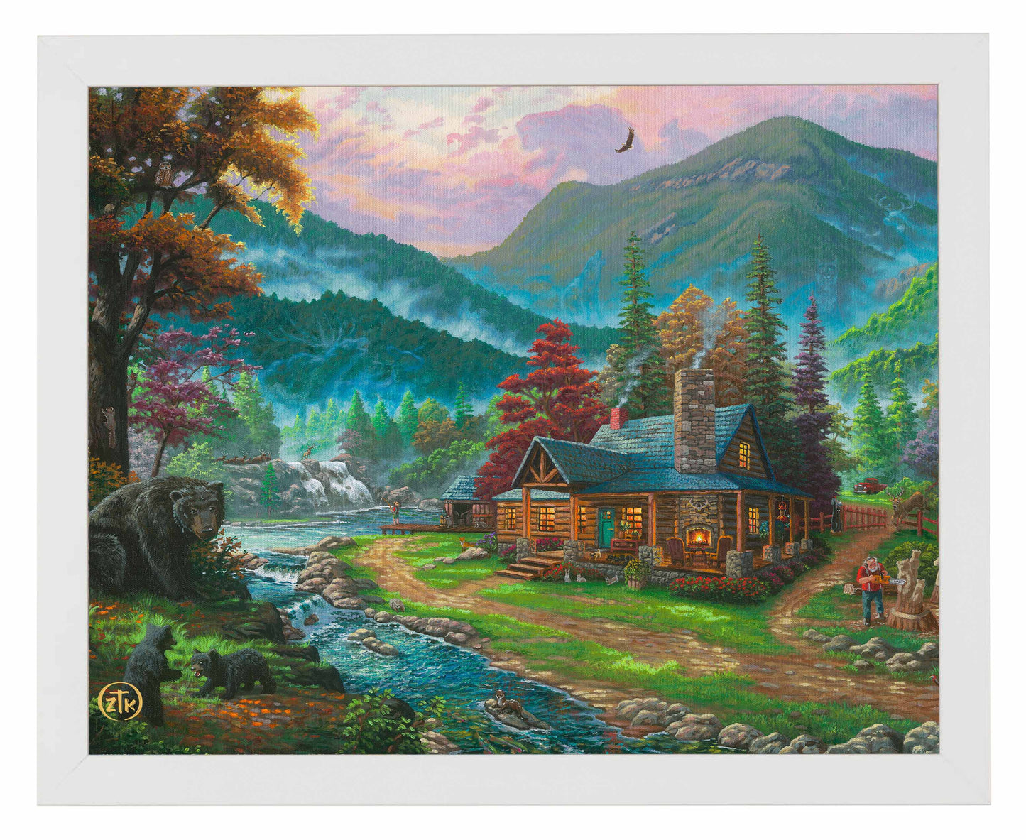 Black Bear Cabin - Art Prints