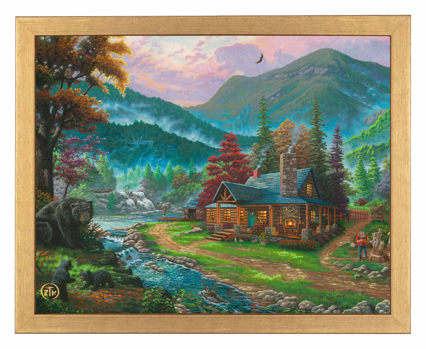 Black Bear Cabin - Art Prints