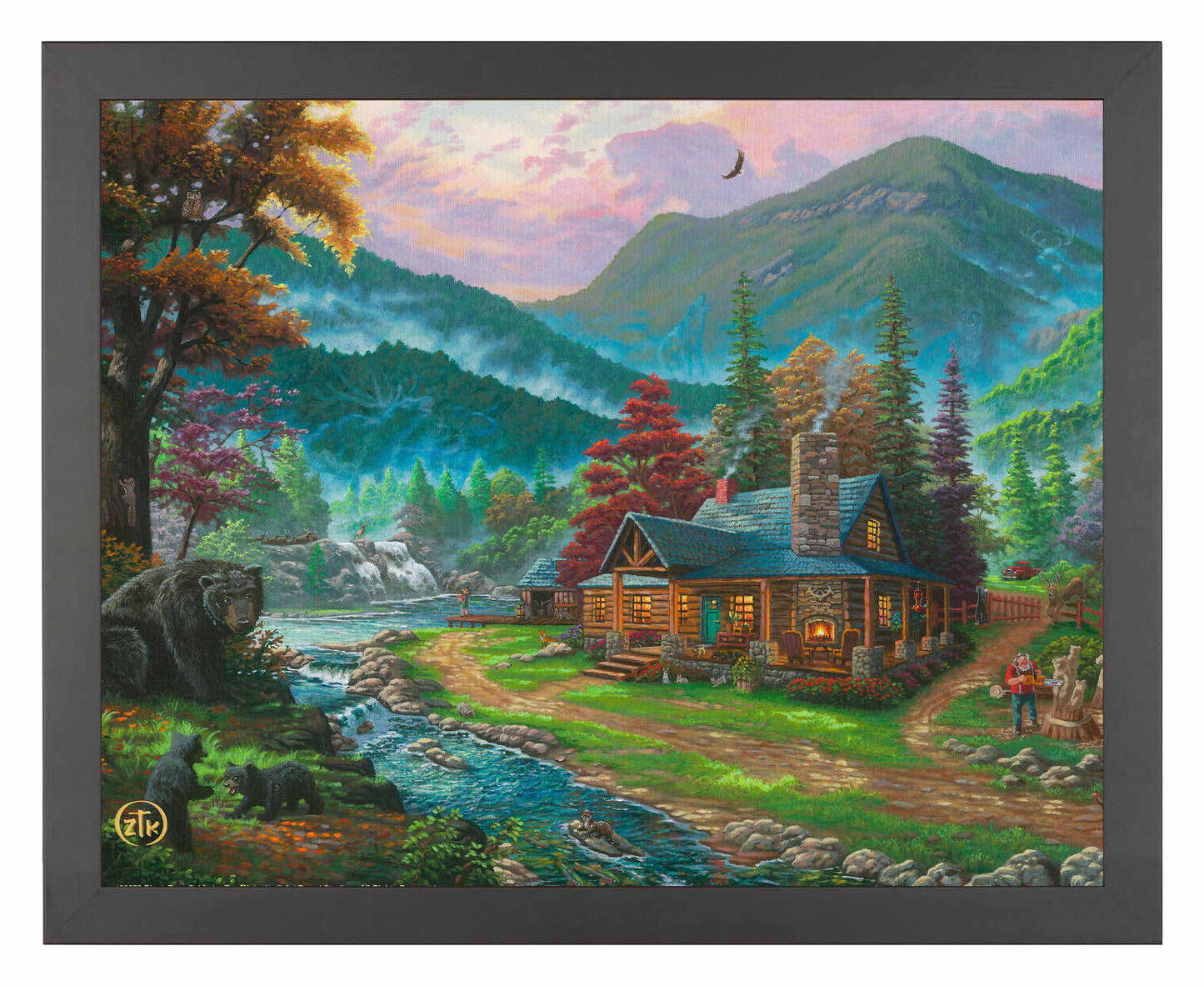 Black Bear Cabin - Art Prints
