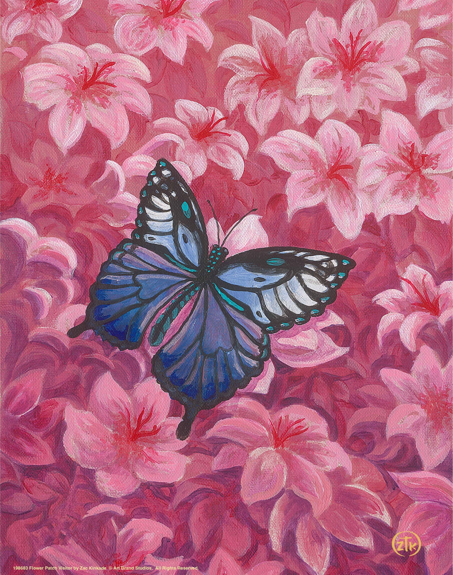 Flower Patch Visitor - Art Prints