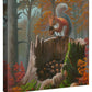 Acorn Aficionado - 14" x 14" Gallery Wrapped Canvas