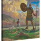 David & Goliath - 14" x 14" Gallery Wrapped Canvas