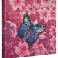 Flower Patch Visitor - 14" x 14" Gallery Wrapped Canvas