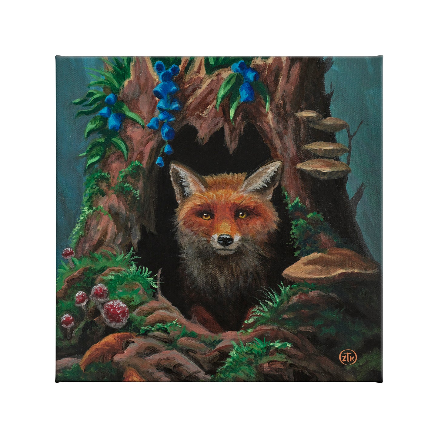 Fox Hollow - 14" x 14" Gallery Wrapped Canvas
