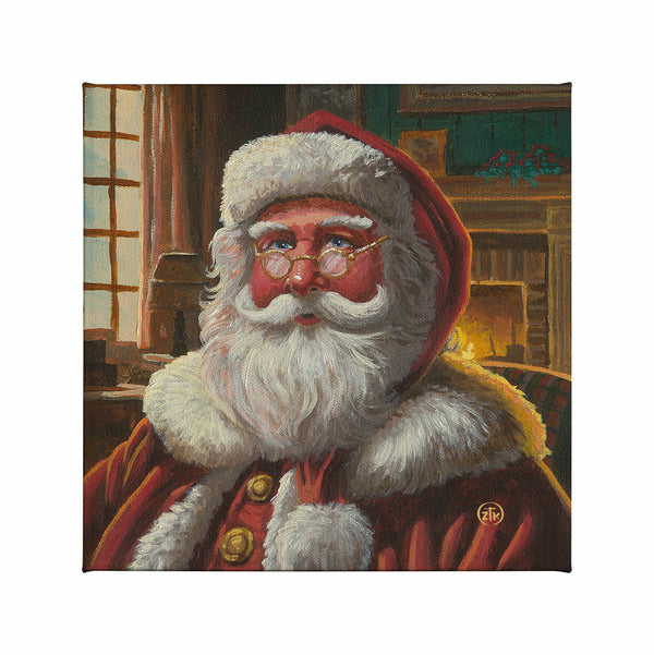 Old St. Nick - 14" x 14" Gallery Wrapped Canvas