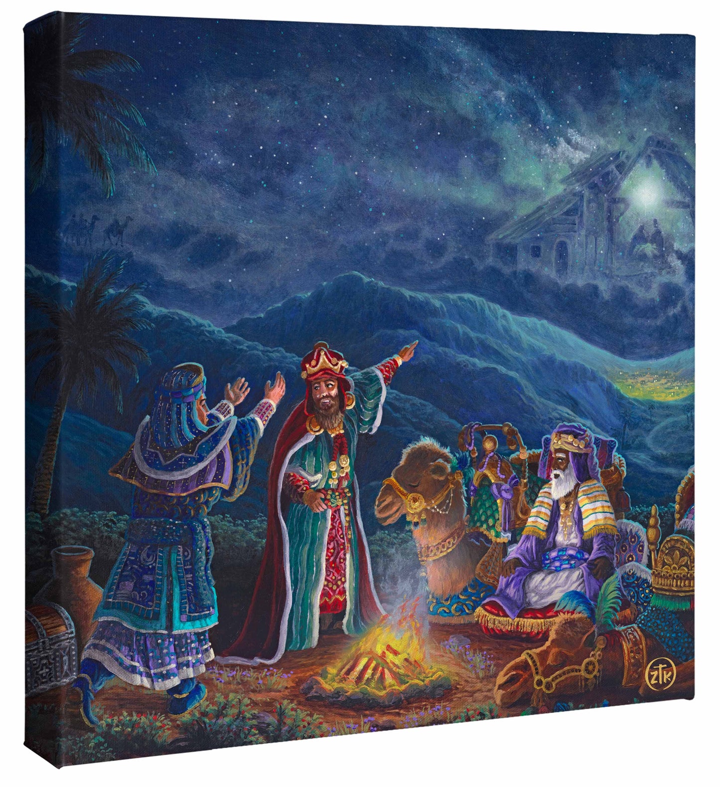 The Three Wisemen - 14" x 14" Gallery Wrapped Canvas