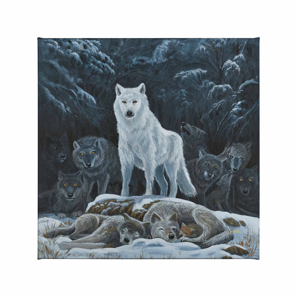 Winter Guard - 14" x 14" Gallery Wrapped Canvas