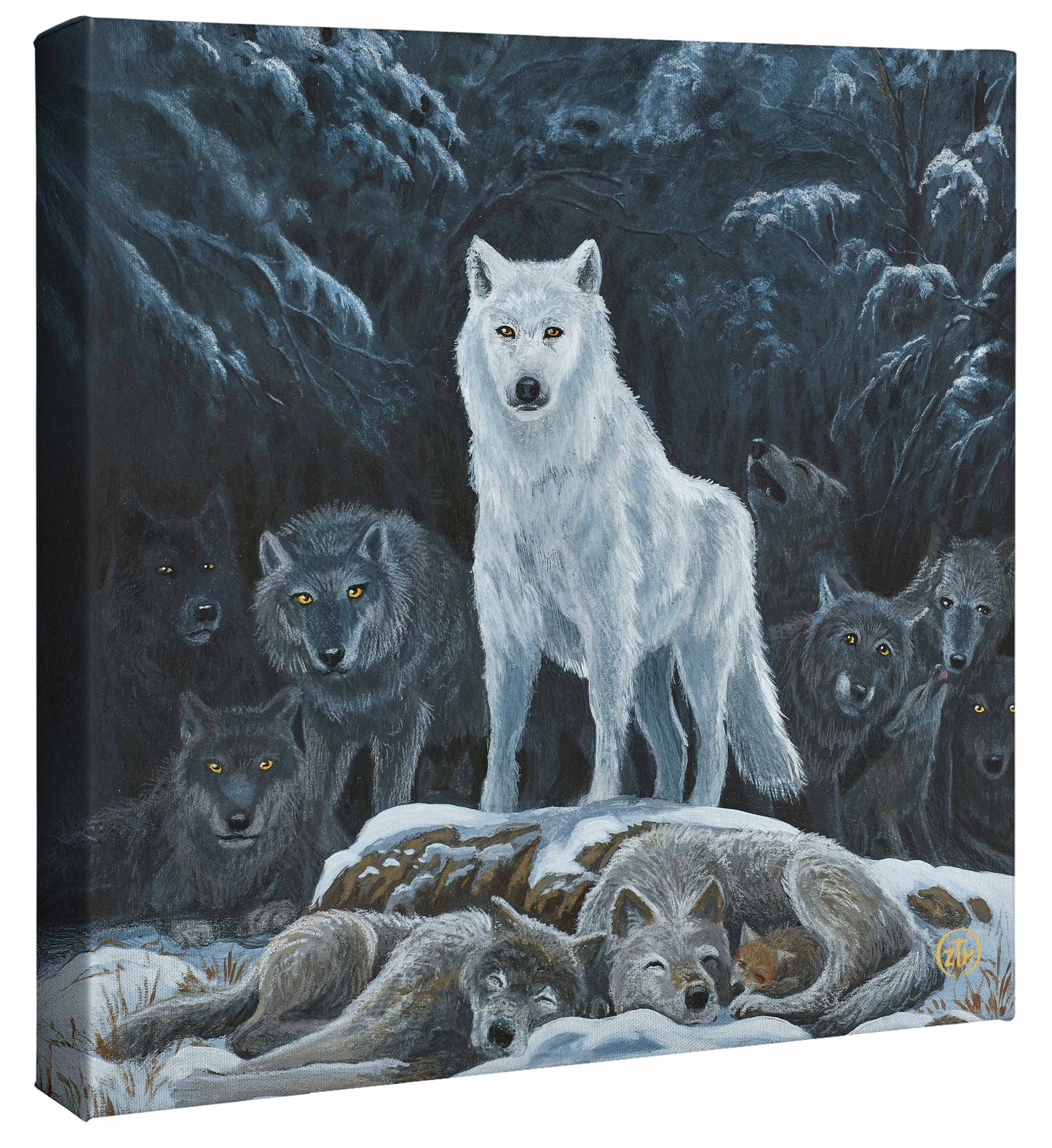 Winter Guard - 14" x 14" Gallery Wrapped Canvas