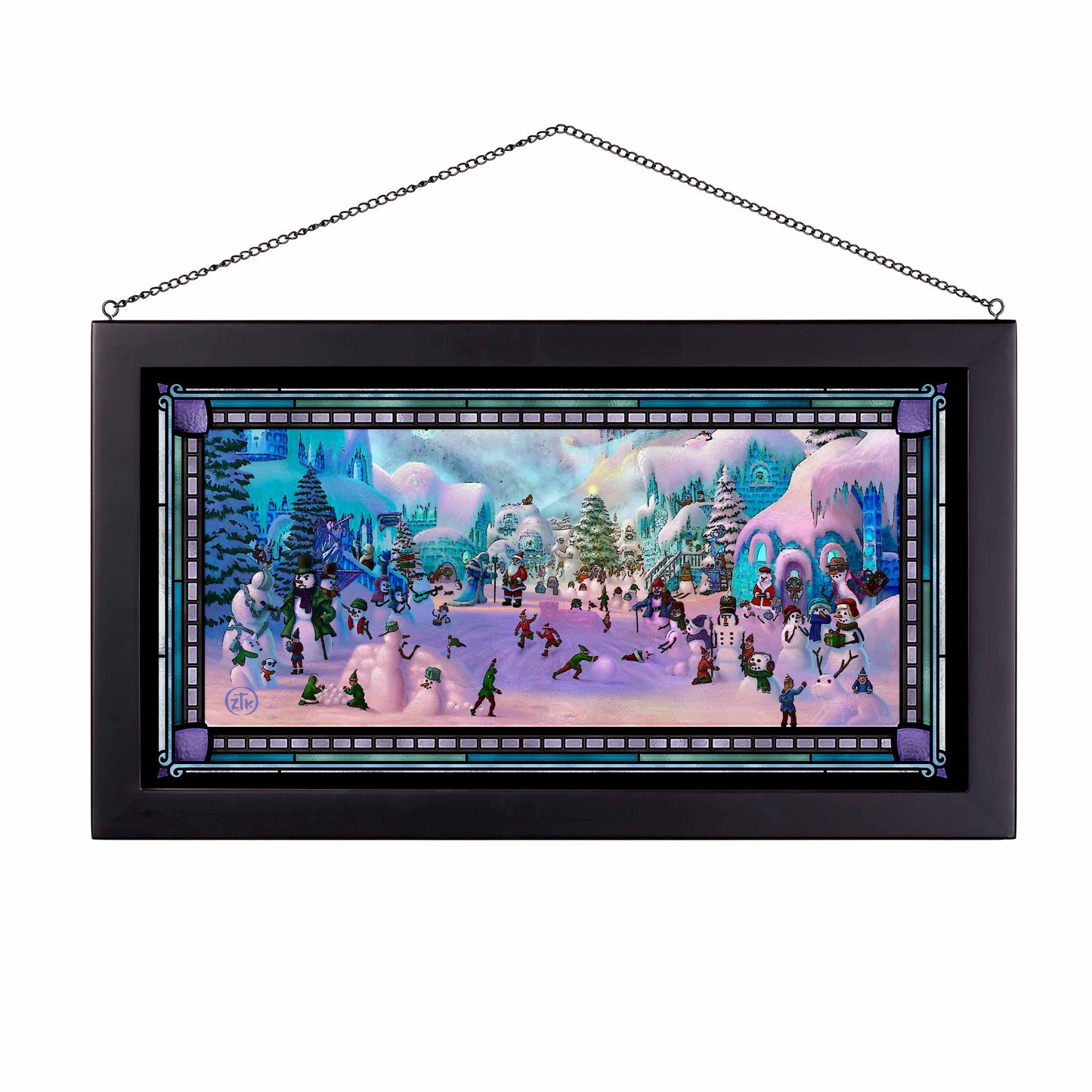 Snowman Sanctuary - Stained Glass Art