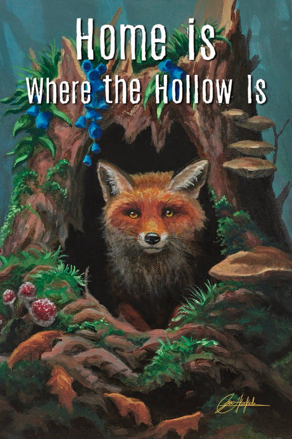 Fox Hollow - 12" x 18" Wood Sign
