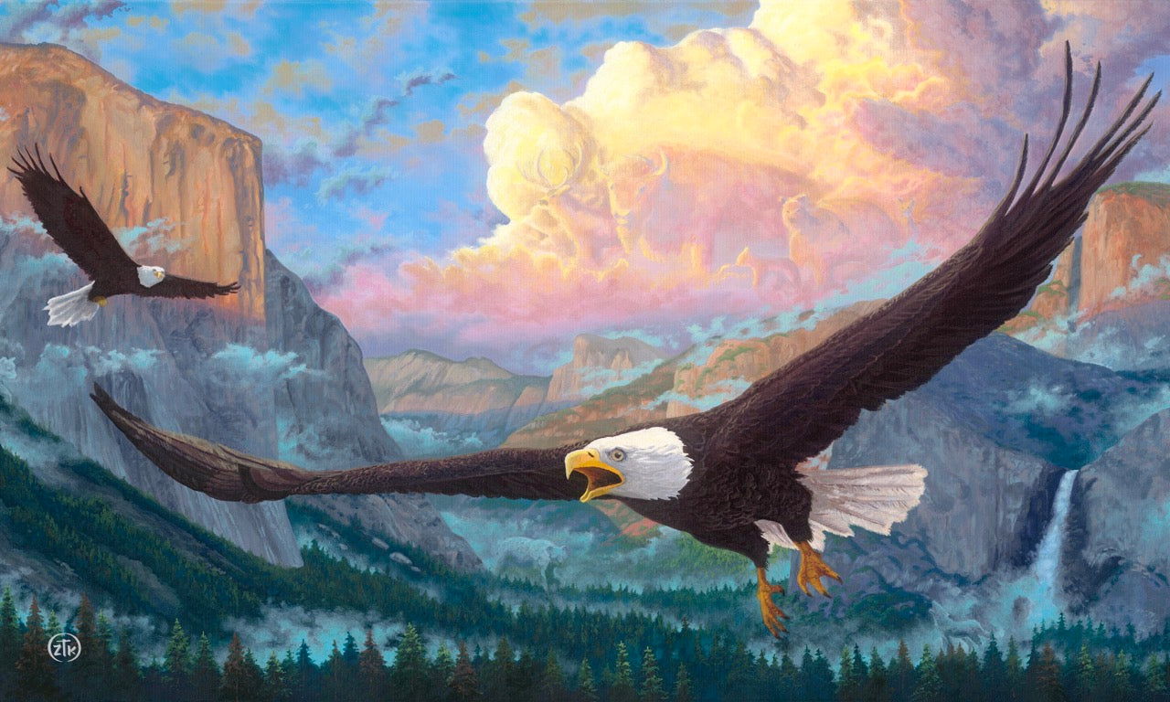 Spirit of Yosemite - 12" x 30" Wood Sign