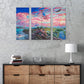 From Sea to Shining Sea - Triptych Wood Signs