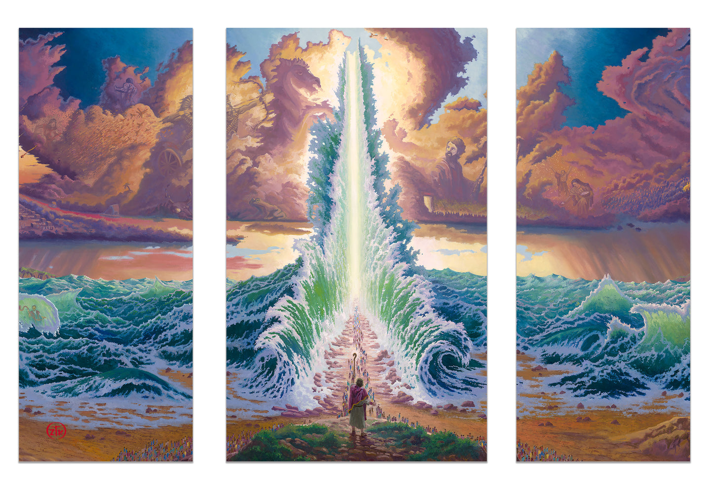 Exodus - Triptych Wood Signs