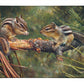 Twin Foragers - 13" x 18" Gallery Wrapped Canvas