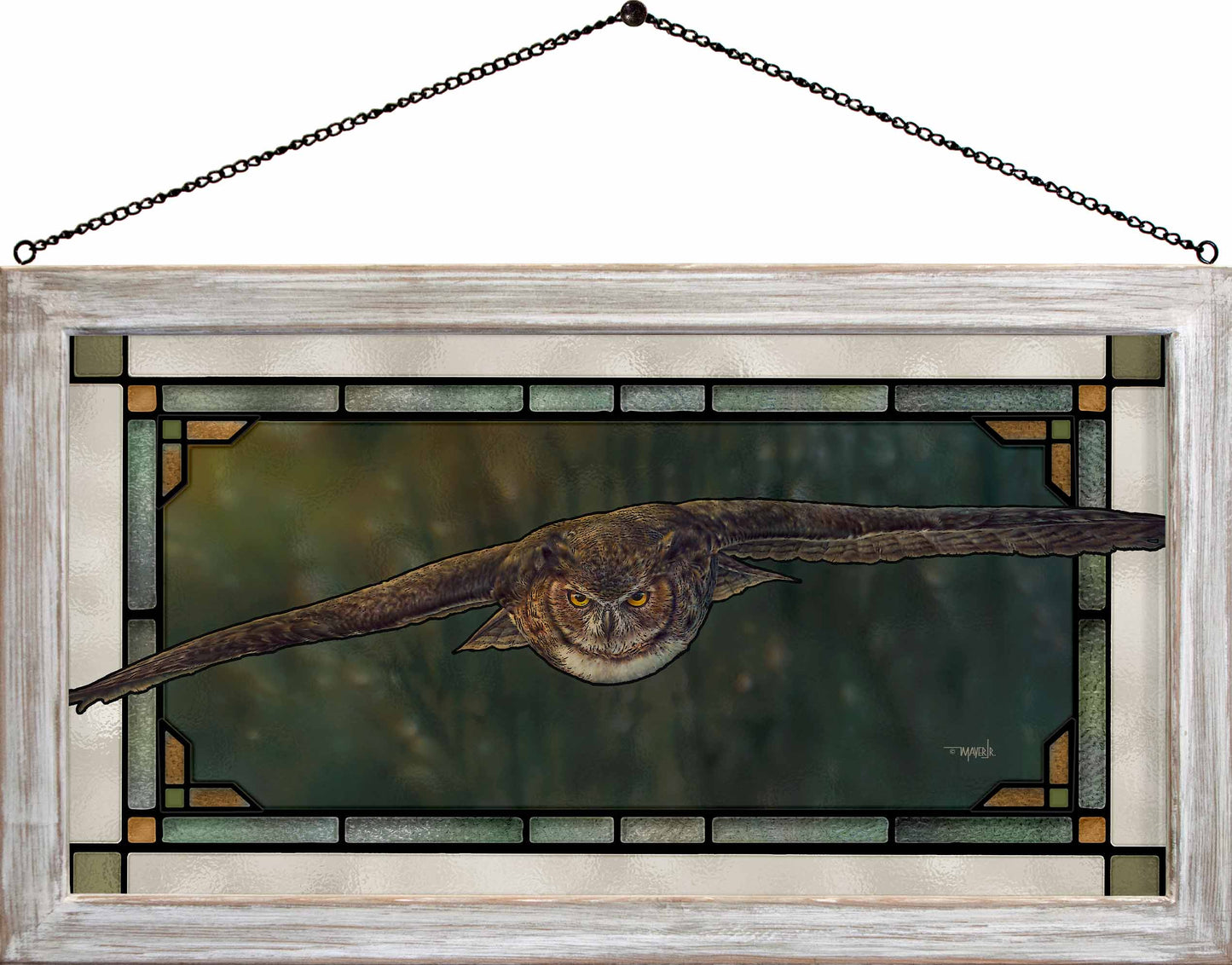 Aerial Intensity - Stained Glass Art