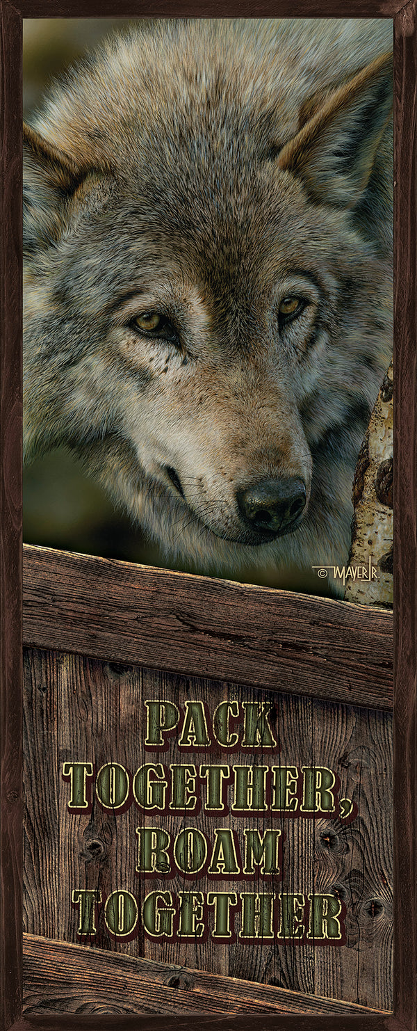 Silver and Gold - 12" x 30" Wood Sign