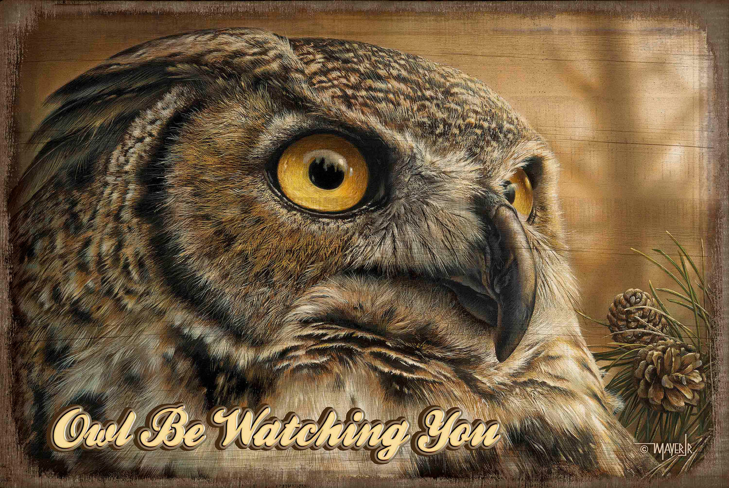 The Great Visionary -  12" x 18" Wood Sign