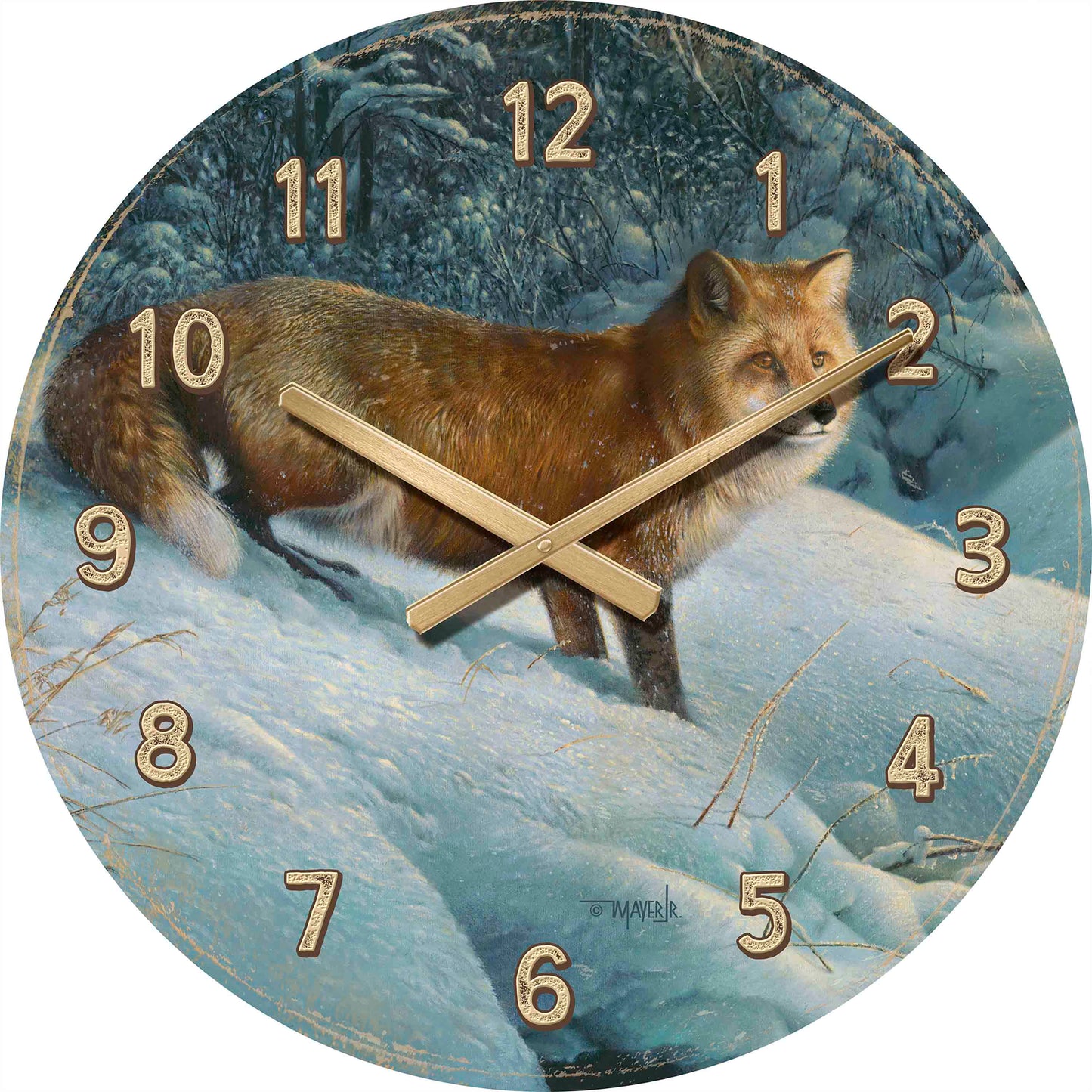 Cautious Roamer - 21" Round Clock