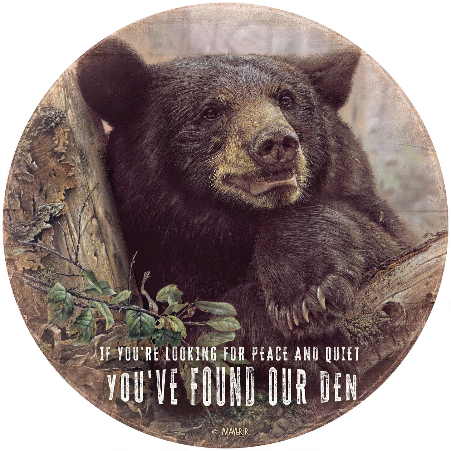 Home Sweet Home -  21" Round Wood Sign