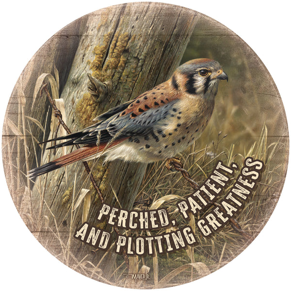 Patience is Rewarding - 21" Round Wood Sign