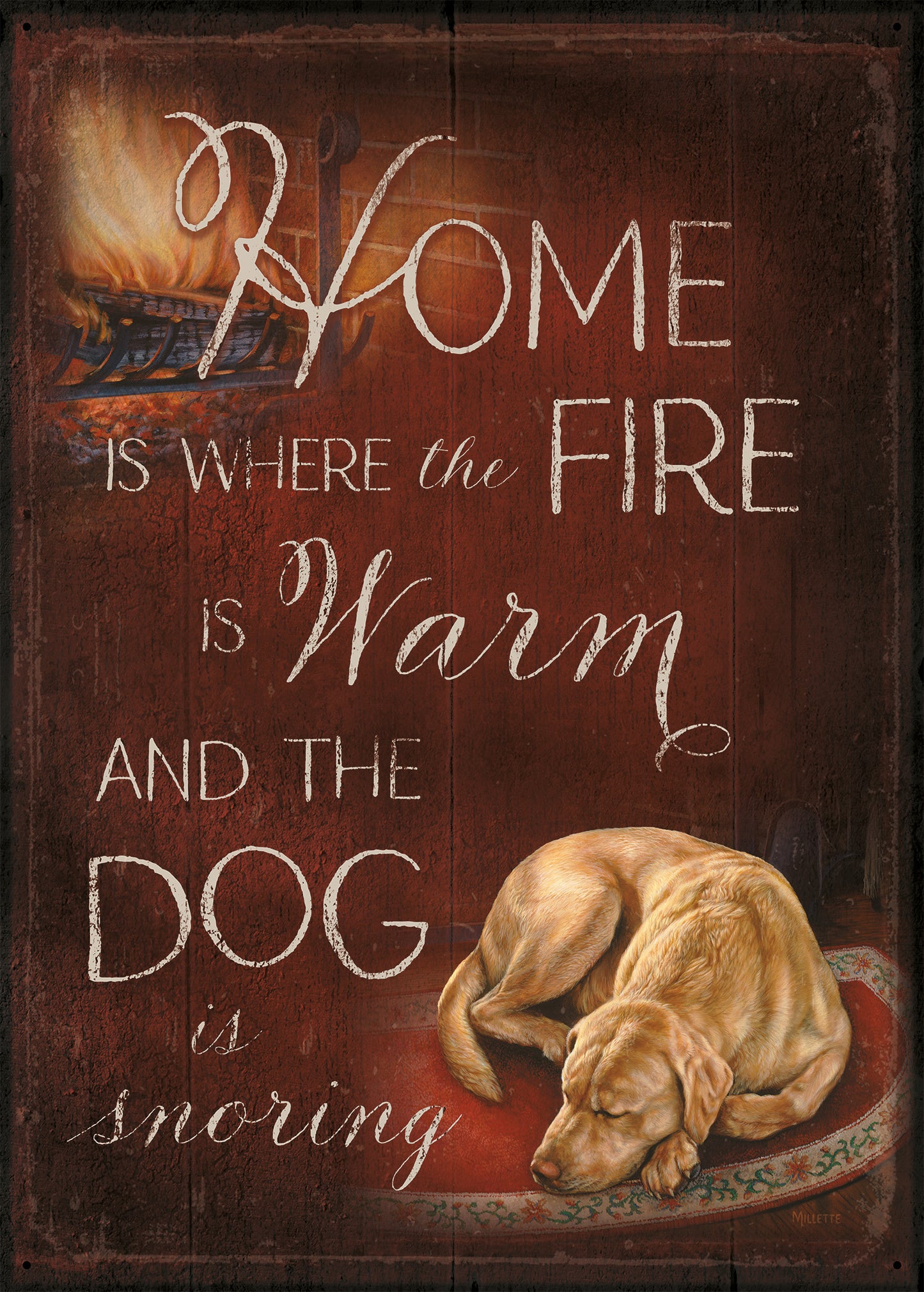 Winters Reward - 12" x 16.75" Tin Sign