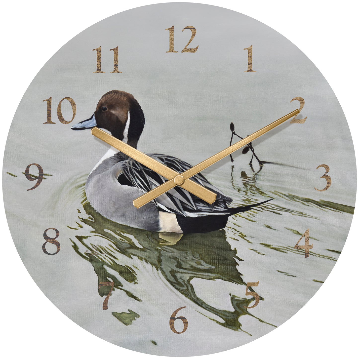 A Grey Kind of Day - 21" Round Clock