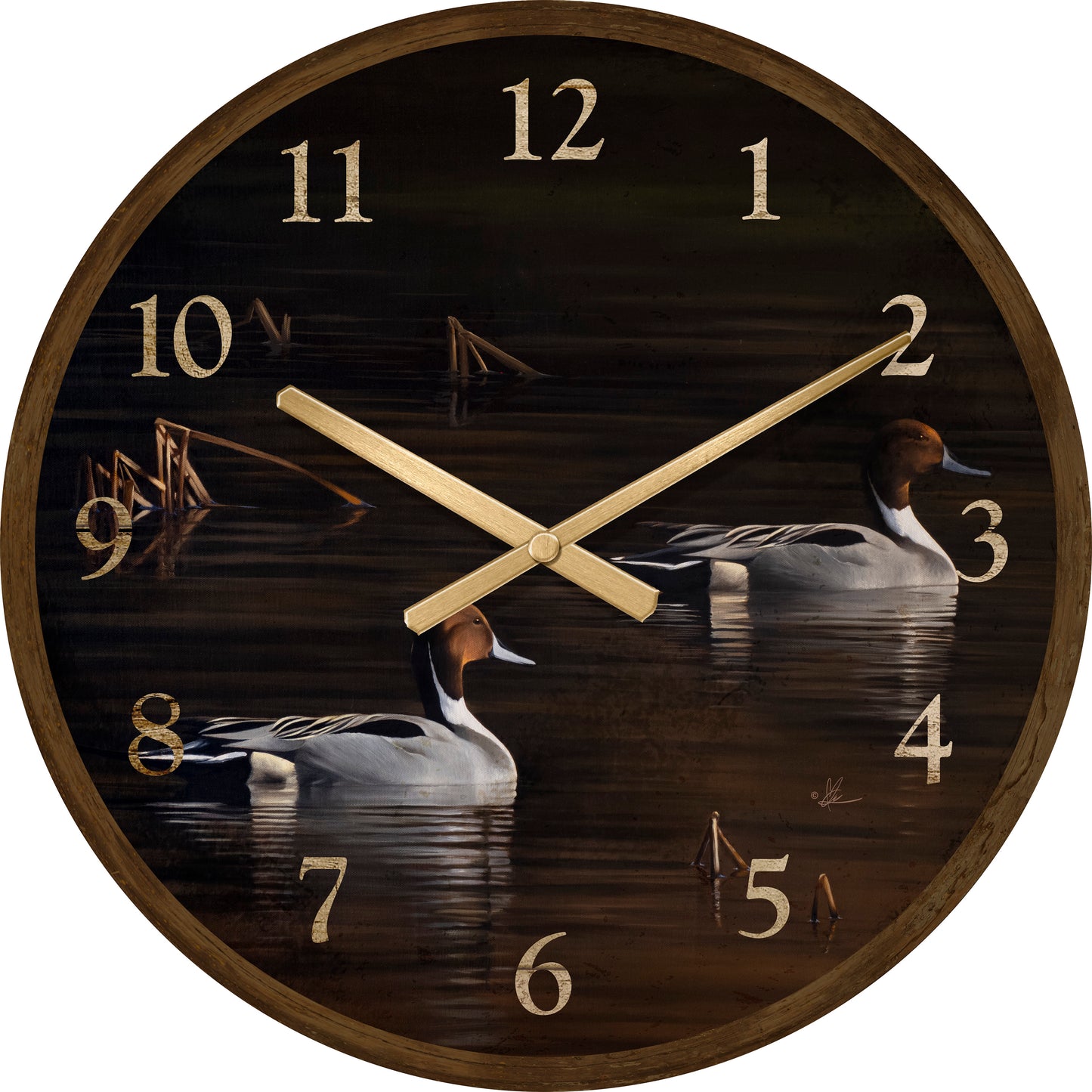 Chasing the Setting Sun - 21" Round Clock