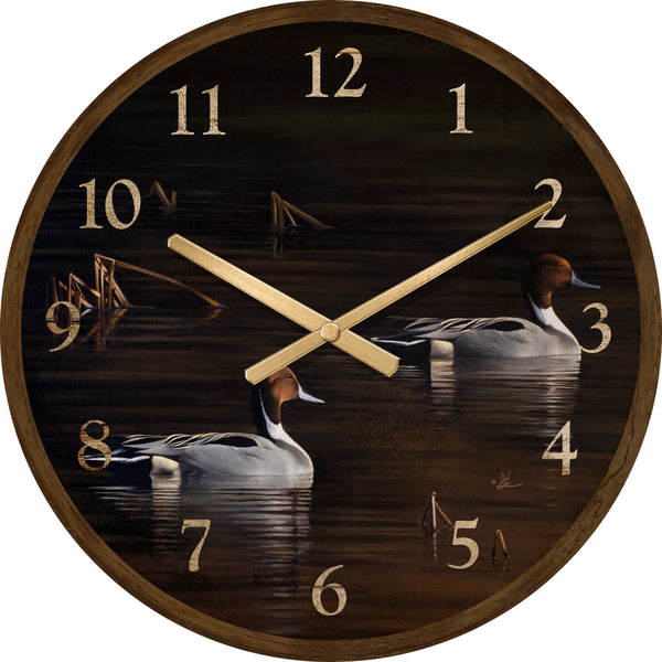 Chasing the Setting Sun - 21" Round Clock