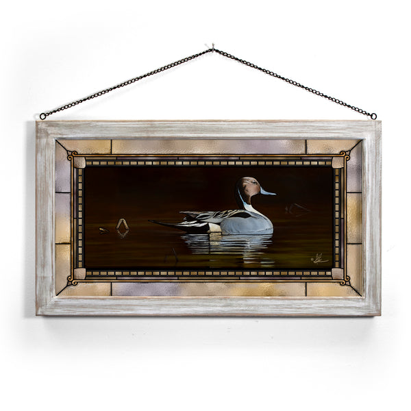 Thankful End to a Great Day Stained Glass Art - Official Ducks Unlimited Art