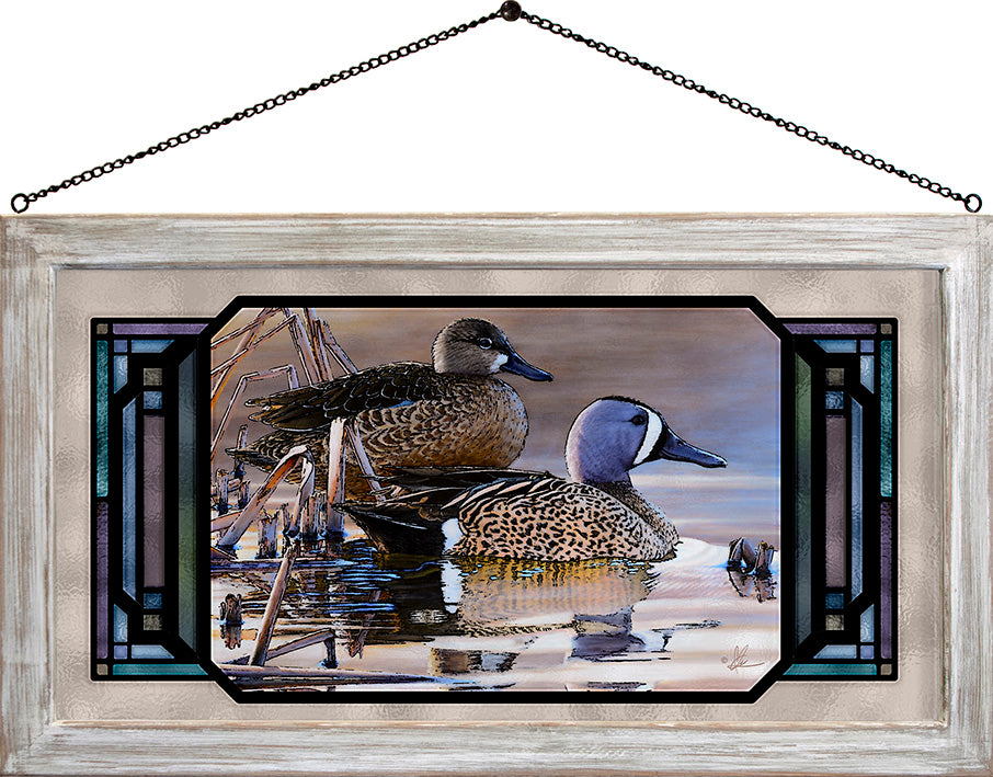 Early Morning Blues - Stained Glass Art
