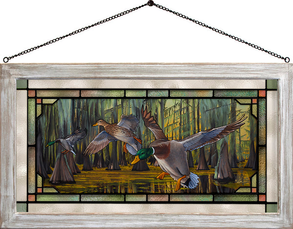Timber Greenheads - Stained Glass Art